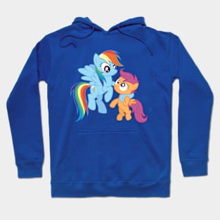 Rainbow Dash and Scootaloo 1 Hoodie